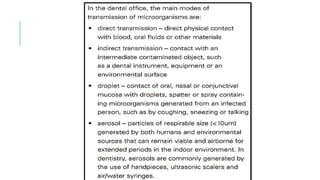 INFECTION CONTROL PROTOCOL DURING COVID-19 IN DENTISTRY