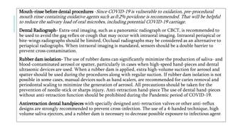 INFECTION CONTROL PROTOCOL DURING COVID-19 IN DENTISTRY