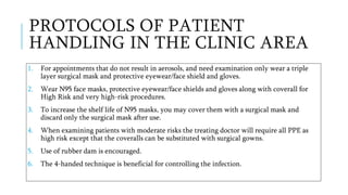 INFECTION CONTROL PROTOCOL DURING COVID-19 IN DENTISTRY