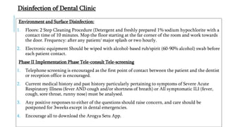 INFECTION CONTROL PROTOCOL DURING COVID-19 IN DENTISTRY