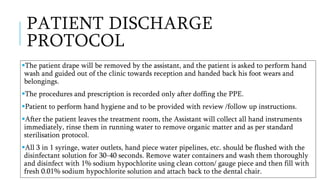 INFECTION CONTROL PROTOCOL DURING COVID-19 IN DENTISTRY