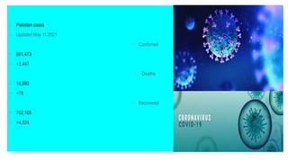  Pakistan cases
 Updated May 11 2021
 Confirmed
 861,473
 +3,447
 Deaths
 18,993
 +78
 Recovered
 762,105
 +4,824
 