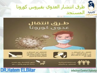 ‫كورونا‬ ‫بفيروس‬ ‫العدوي‬ ‫انتشار‬ ‫طرق‬
‫المستجد‬
 