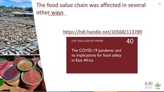COVID-19 mitigation and effects on food safety