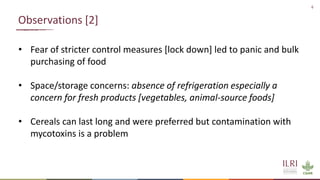 COVID-19 mitigation and effects on food safety
