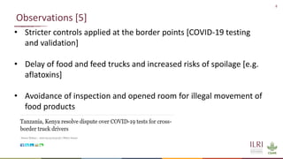 COVID-19 mitigation and effects on food safety