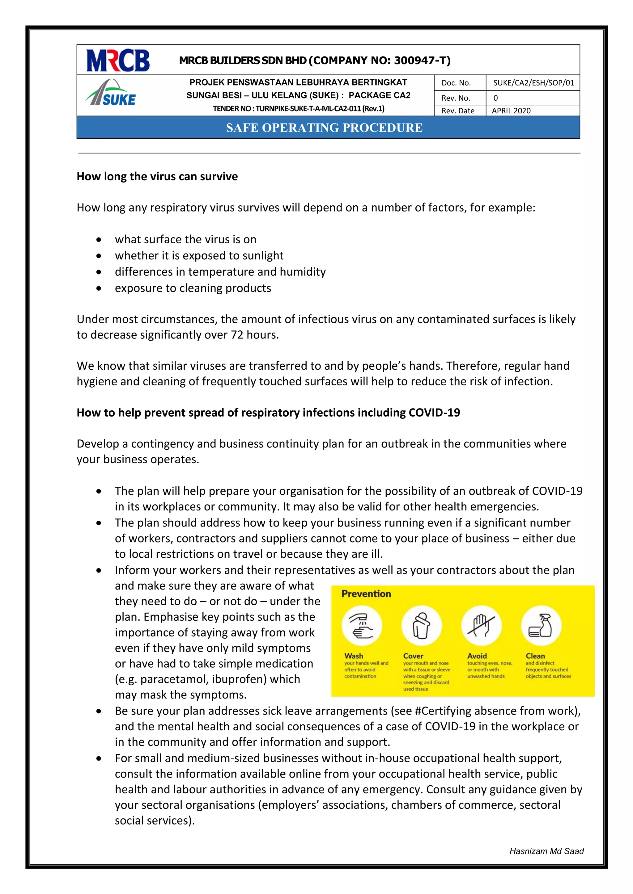 Covid 19 guidance for the workplace | PDF