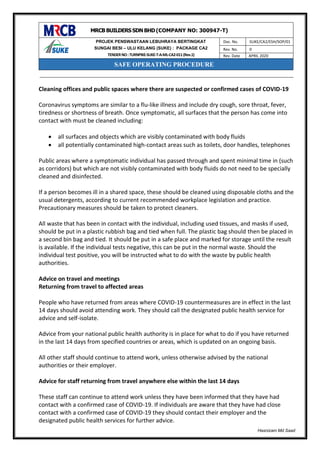 Covid 19 guidance for the workplace | PDF | Lung and Respiratory Health ...