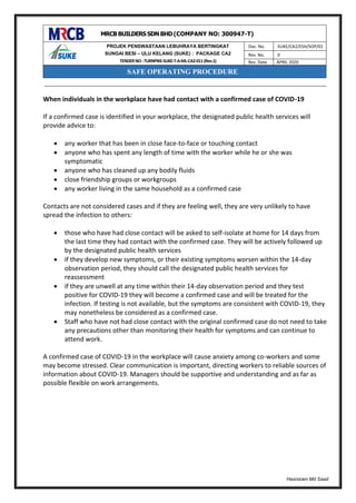 Covid 19 guidance for the workplace | PDF | Lung and Respiratory Health ...