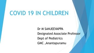 Covid 19 in children | PDF