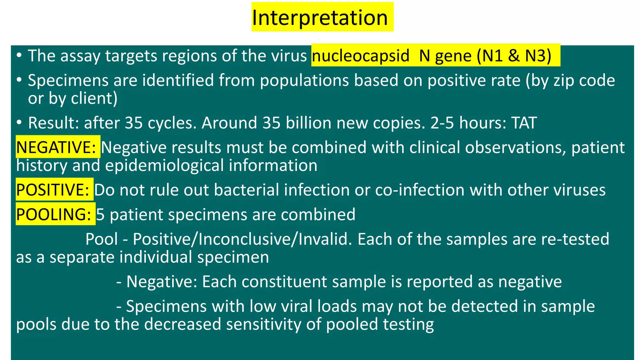 Covid 19 sample collection and diagnosis | PPTX