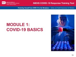 NIH Environmental Science Training Tool for COVID-19 