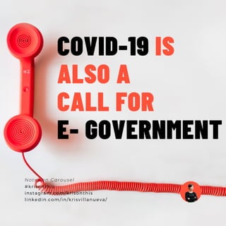 Covid and e government