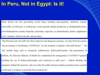 In Peru, Not in Egypt: Is it!
 