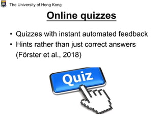 Feedback in online learning environments | PPT