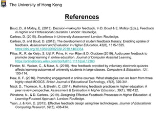 Feedback in online learning environments | PPT