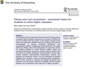 Feedback in online learning environments | PPT