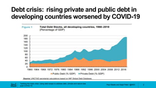 Paul Steele and Sejal Patel / @IIED
Tackling the triple crisis: Using debt swaps to address debt, climate and nature loss
...