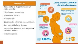 Distancia física de por lo menos un
metro y medio
Evitar lugares concurridos
Mantenerse en casa
Ventilar la casa
No compartir cubiertos, vasos, ni toallas
Usas mascarilla fuera de casa
Fiebre, tos o dificultad para respirar 
asistencia medica
Comunicarse 171
PREVENCION
 