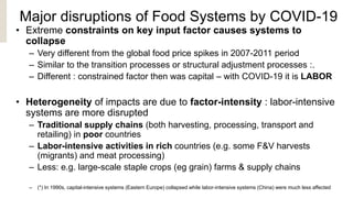 Impact of COVID 19 on Food and Nutrition Security | PPT