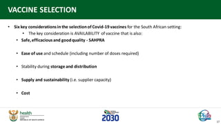 COVID-19 vaccine plan 