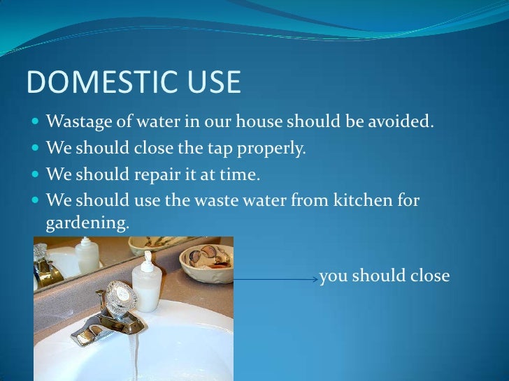 domestic water conservation methods