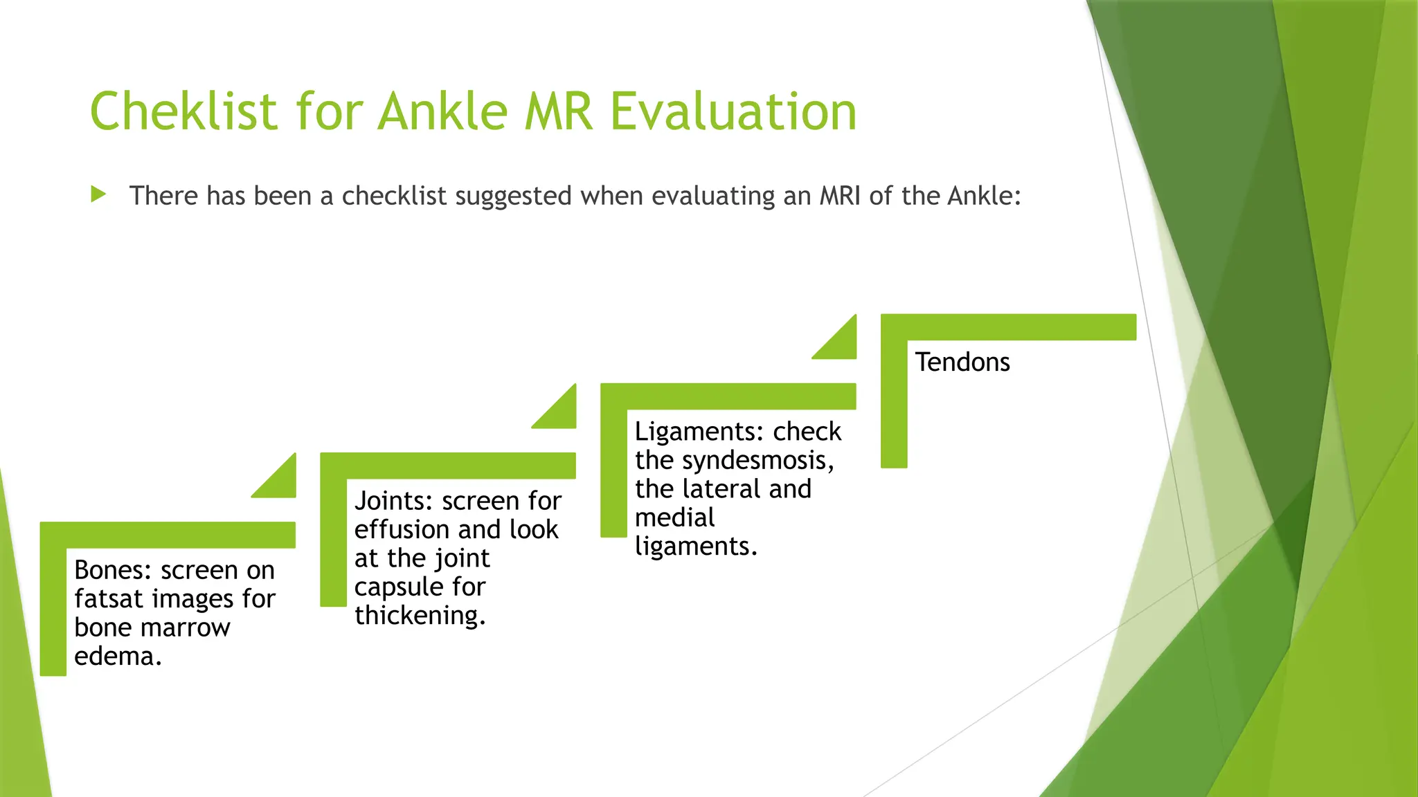 COW_ankle anatomy radiology with xrays and MRI | PPTX