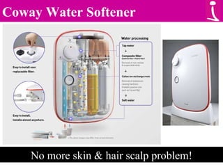 Coway Water Softener No more skin & hair scalp problem! 