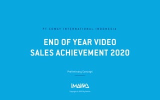 P T C O W A Y I N T E R N A T I O N A L I N D O N E S I A
Preliminary Concept
END OF YEAR VIDEO
SALES ACHIEVEMENT 2020
Copyright © 2020 by Gatchu
 