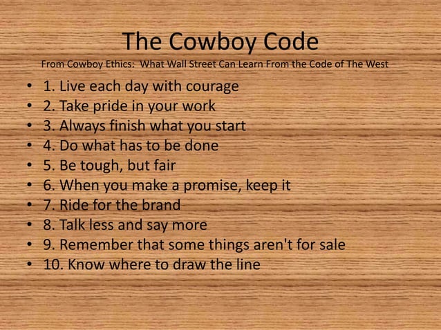 Cowboy Life Presentation PPT