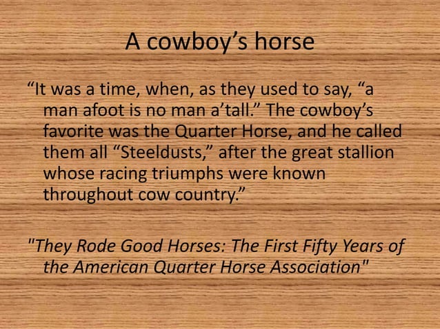 Cowboy Life Presentation PPT