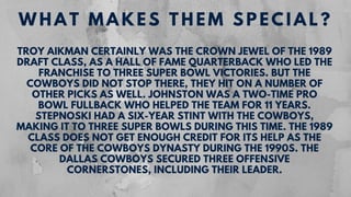 Dallas Cowboys: The Greatest Draft Classes