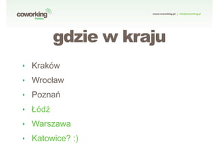 coworking |?WERSJA ROBOCZA