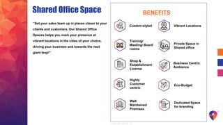 Coworking Office Space | Shared Office Space | Virtual Office Space | PPTX