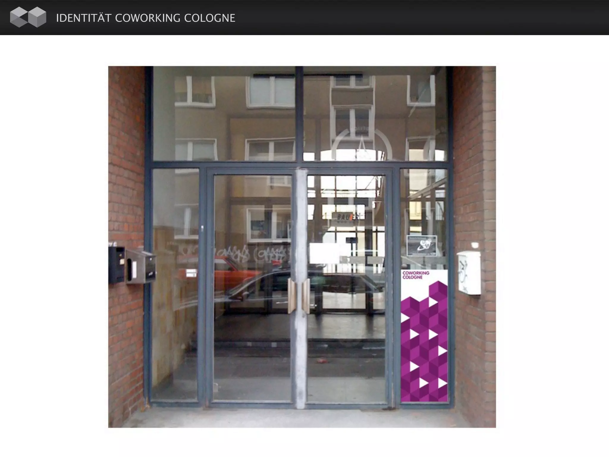 IDENTITÄT COWORKING COLOGNE
   LOGO / AUSWAHL
 