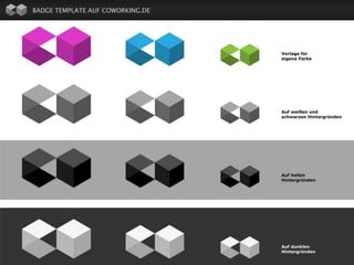 BADGE TEMPLATE AUF COWORKING.DE
   LOGO / AUSWAHL
 