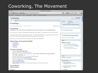 Coworking, The Movement 