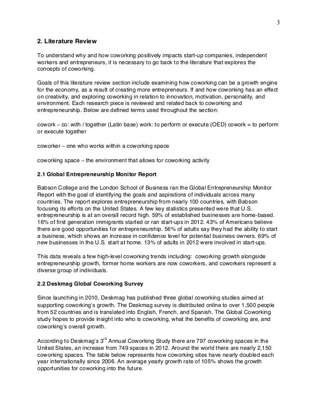 Coworking literature review image