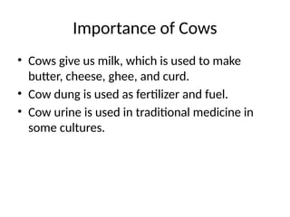 Cow_Presentation.pptxcowpdfwhich forkinds | PPTX