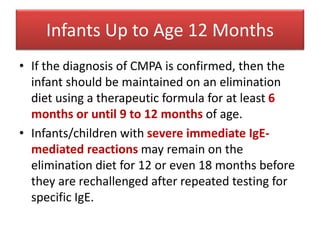 Cow’s milk protein allergy in infants and children | PPTX