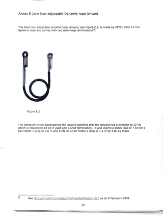 Cowstail testing for Industrial rope access | PDF