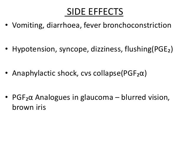Xalatan Side Effects Vertigo