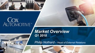 Market Overview
Q1 2018
Philip Nothard - Head of External Relations
 