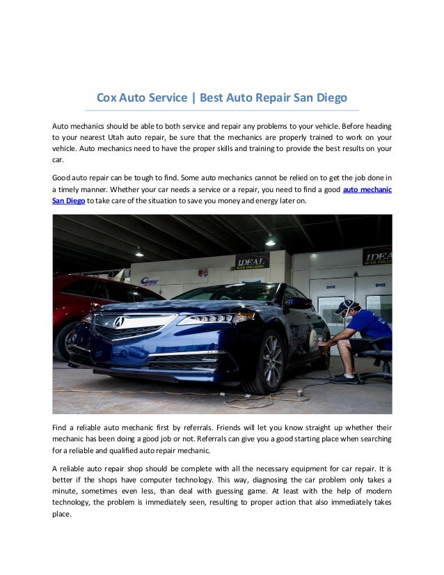 Cox Auto Service San Diego Honest Auto Repair Shops Cox Auto Service San Diego Honest Auto Repair Shops