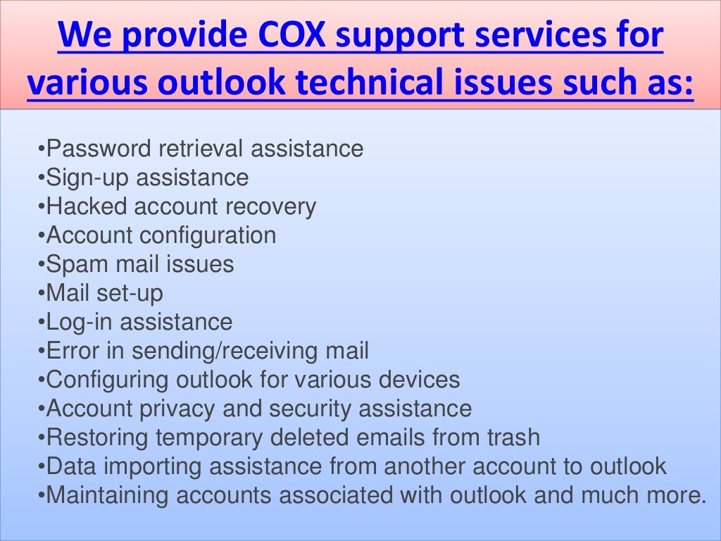 Cox customer service 1.888.551.2881