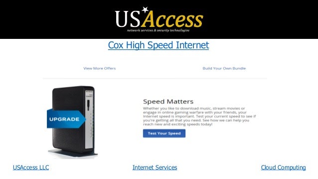 How fast is Cox high-speed Internet?