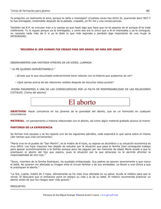 Coyuca. temas de formación para jóvenes | PDF