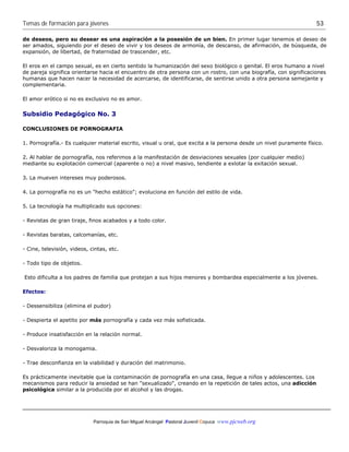 Coyuca. temas de formación para jóvenes | PDF