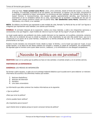 Coyuca. temas de formación para jóvenes | PDF