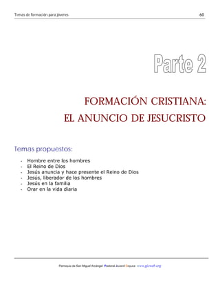 Coyuca. temas de formación para jóvenes | PDF